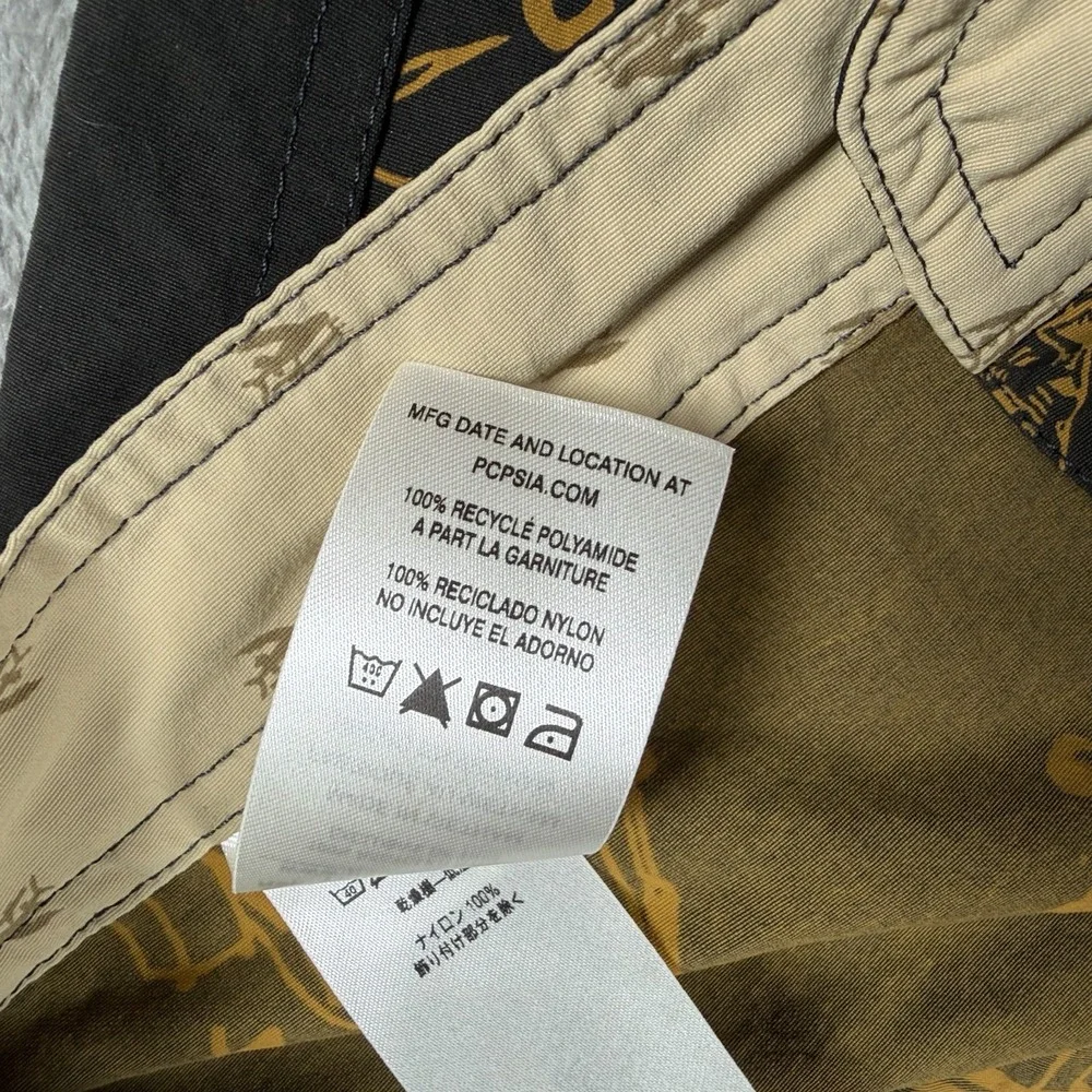 Patagonia Mens 32 No Dams Wavefarer Board Shorts Black Nylon Swim Trunks 86622